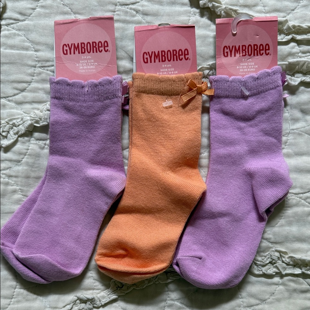 NWT TODDLER GIRLS GYMBOREE SOCKS 3 4 YEARS